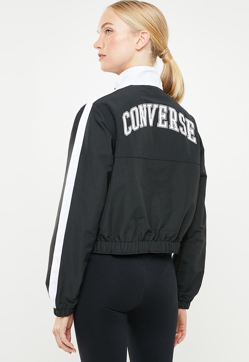 Converse - Converse woven warm-up jacket - black