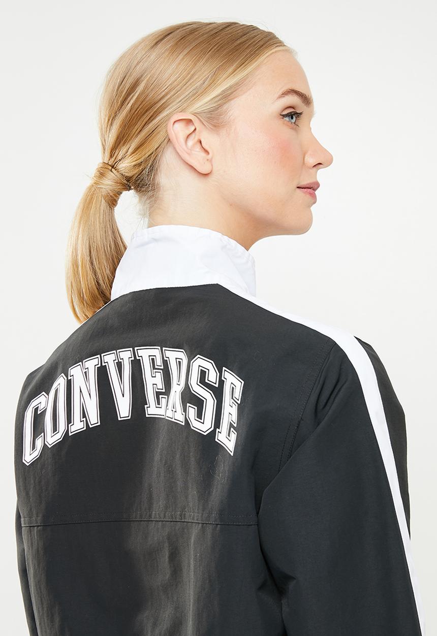 Converse - Converse woven warm-up jacket - black