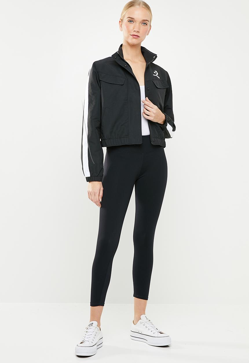 Converse - Converse woven warm-up jacket - black