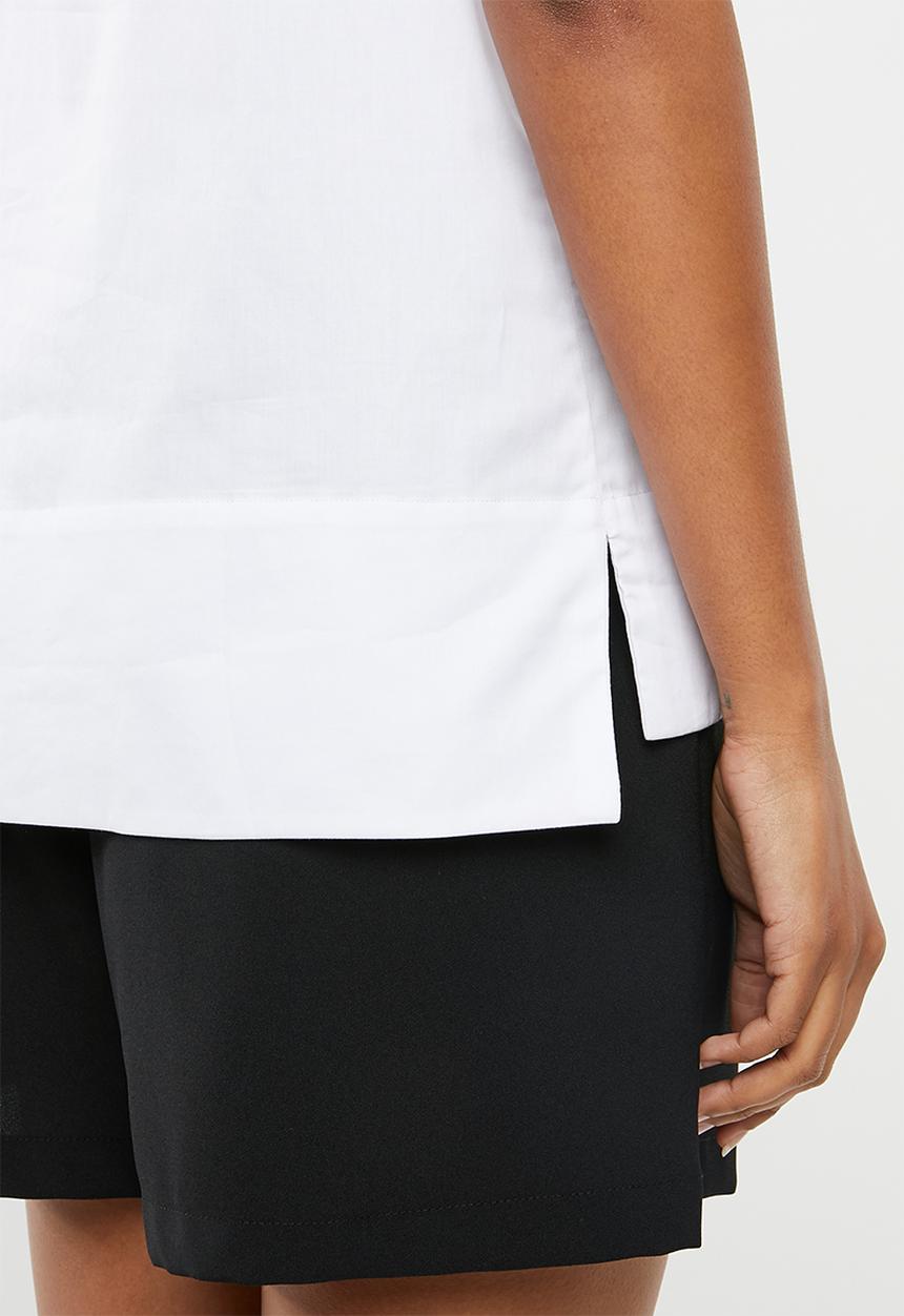 POLO - Sarah short sleeve shirt - white