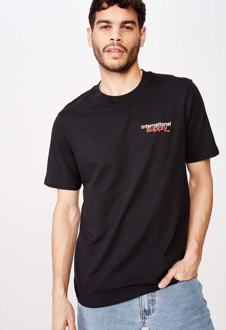 Cotton On - International supply tbar tee - black