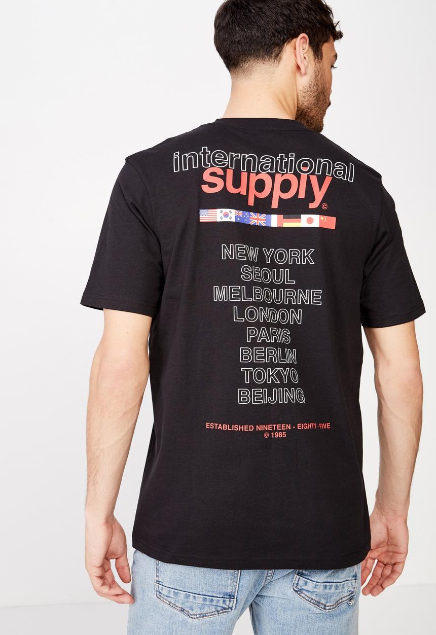 Cotton On - International supply tbar tee - black