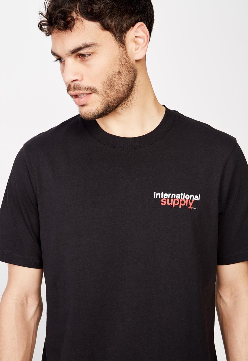 Cotton On - International supply tbar tee - black