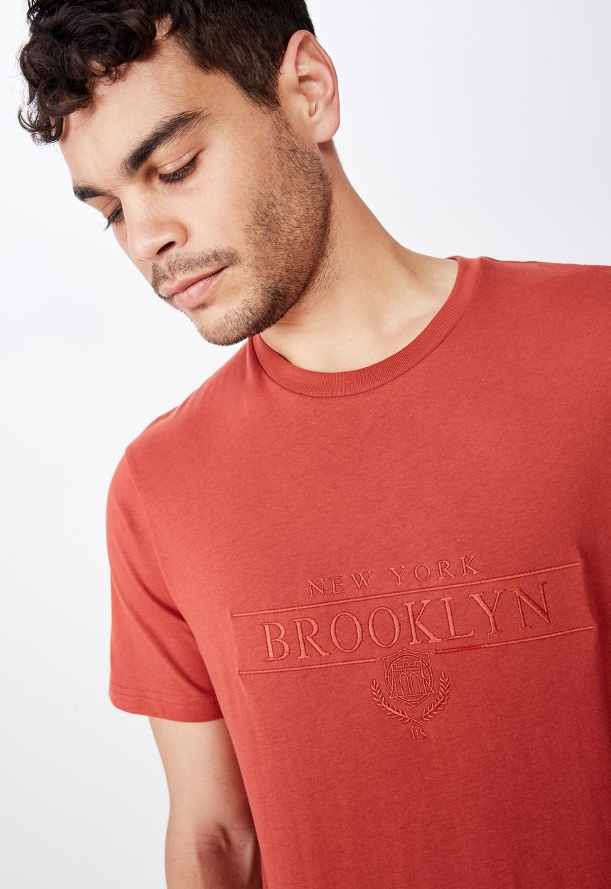 Cotton On - Brooklyn us tee - red