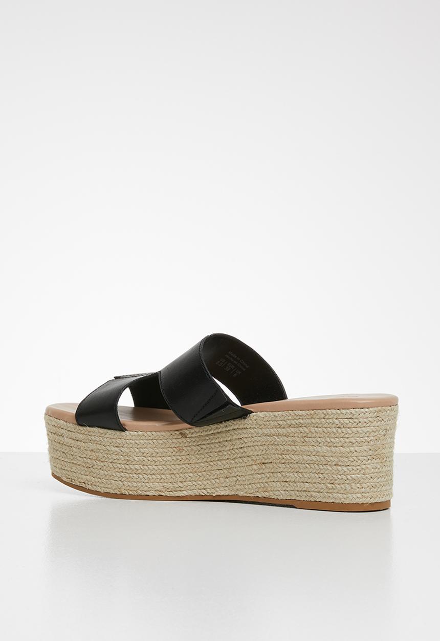 Call It Spring - Woven wedge heel - black