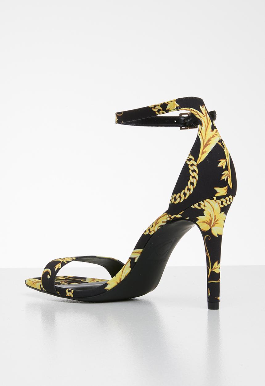 Call It Spring - Bombshell heel - black & yellow