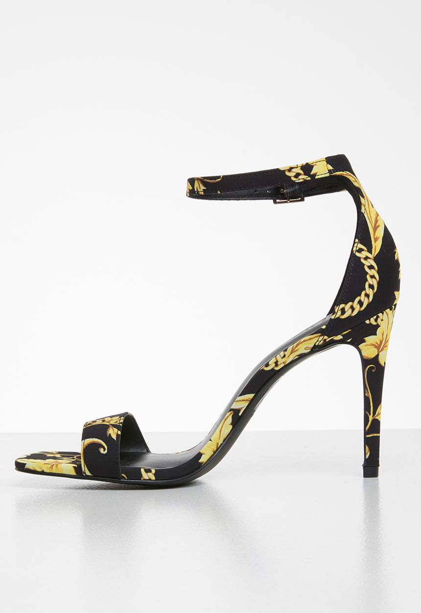 Call It Spring - Bombshell heel - black & yellow