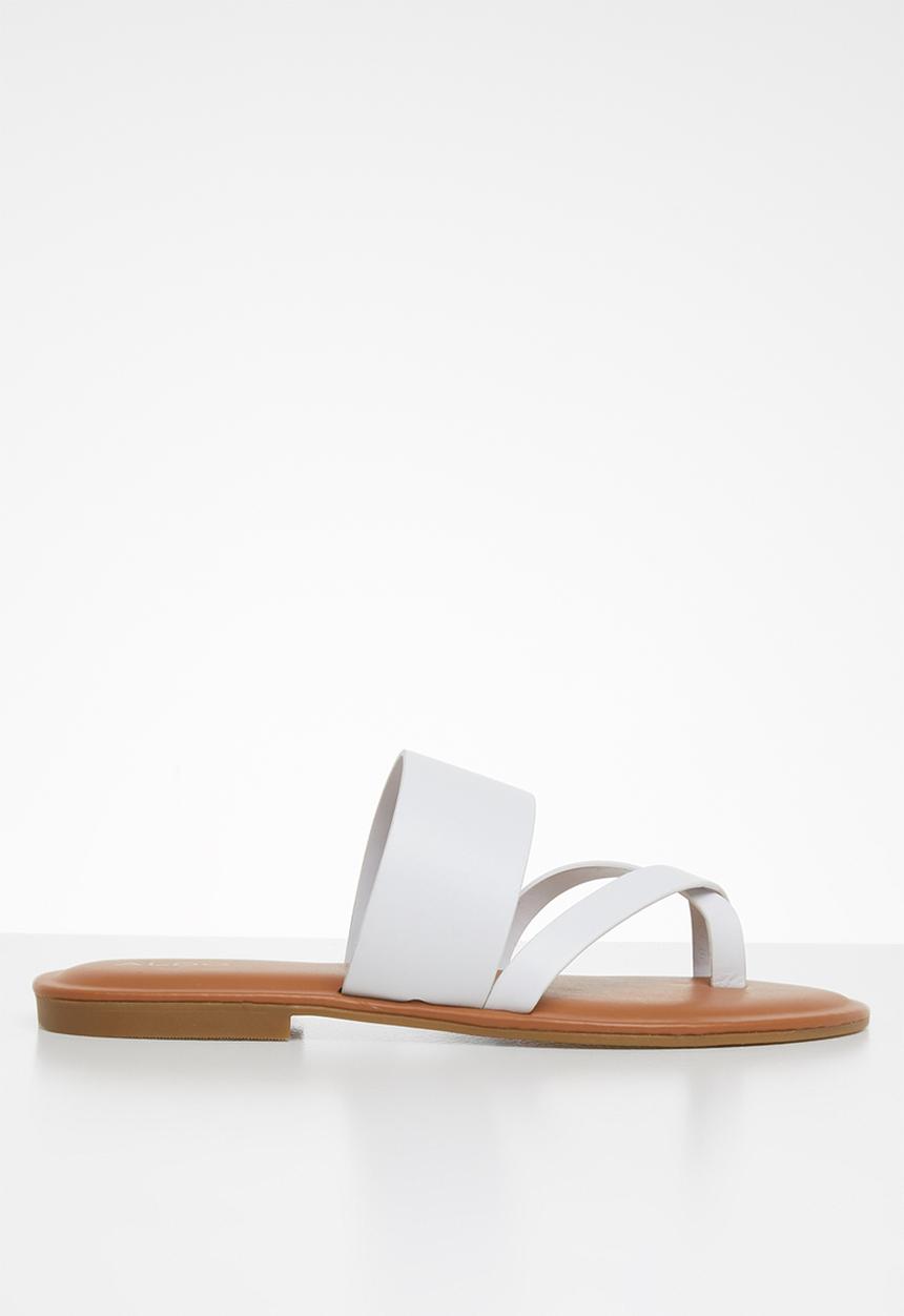 ALDO - Celodia leather sandal - white