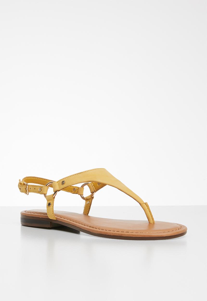 ALDO - Elubrylla leather sandal - mustard