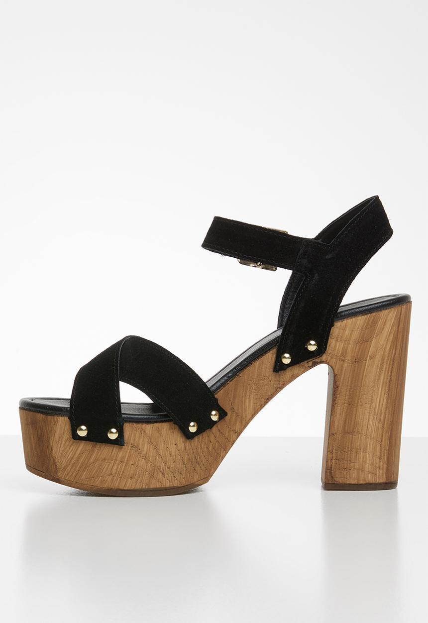 ALDO - Deleniel suede heel - black