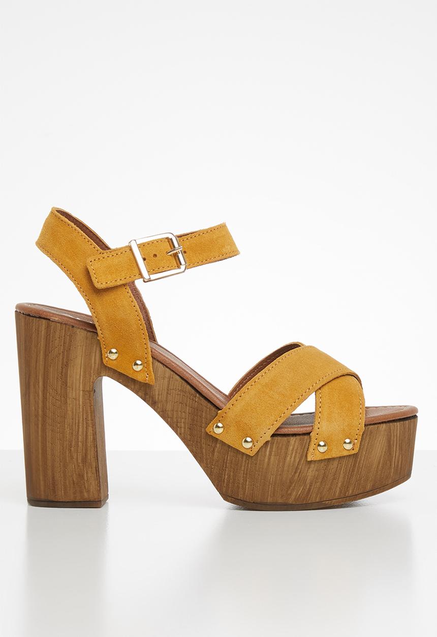 ALDO - Deleniel suede heel - yellow