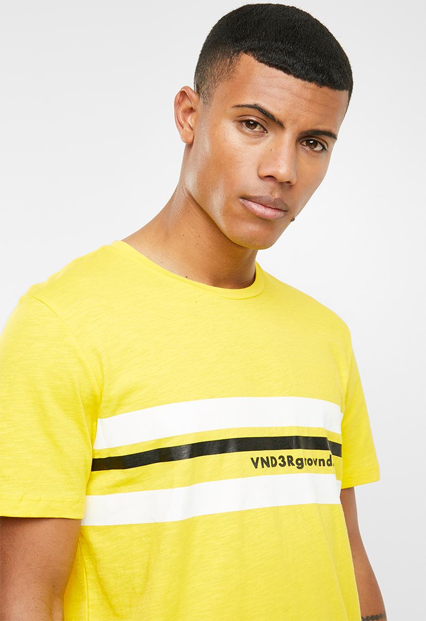 Jack & Jones - Ground short sleeve tee - yellow