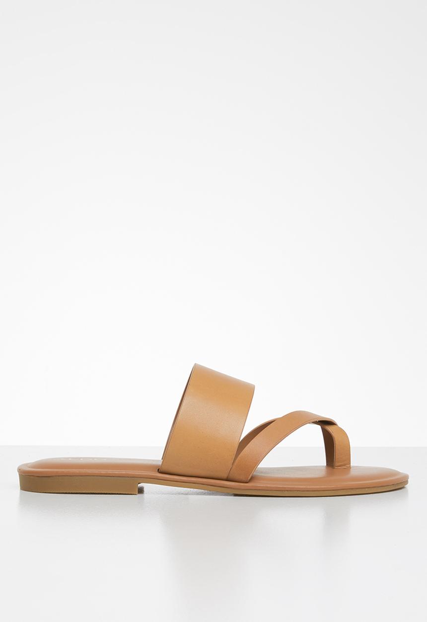 ALDO - Celodia leather sandal - cognac