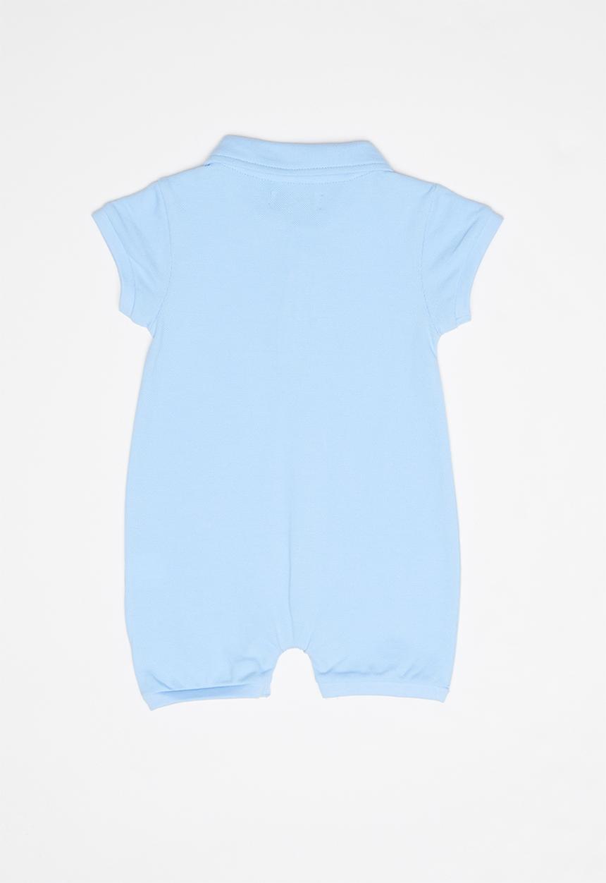 POLO - Alex short sleeve babygrow - blue