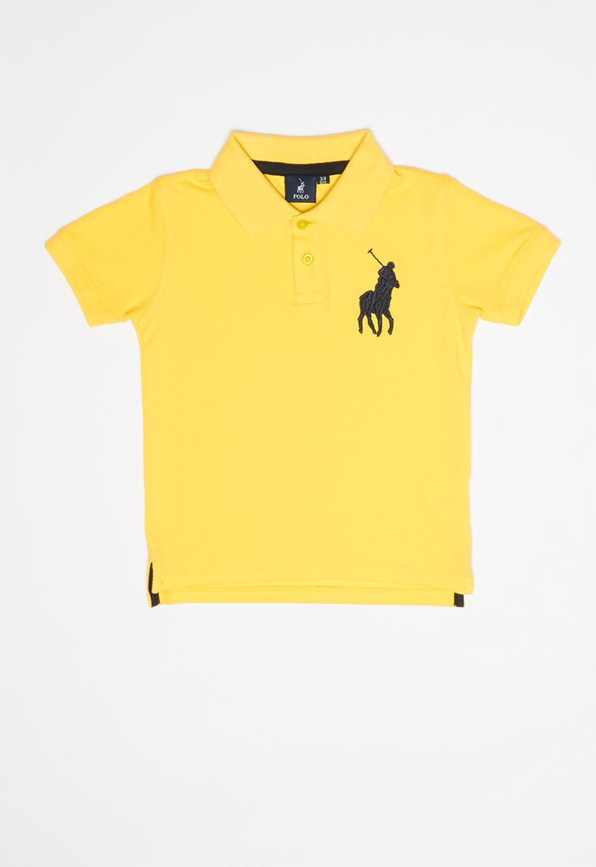 POLO - Boys austin short sleeve golfer - yellow