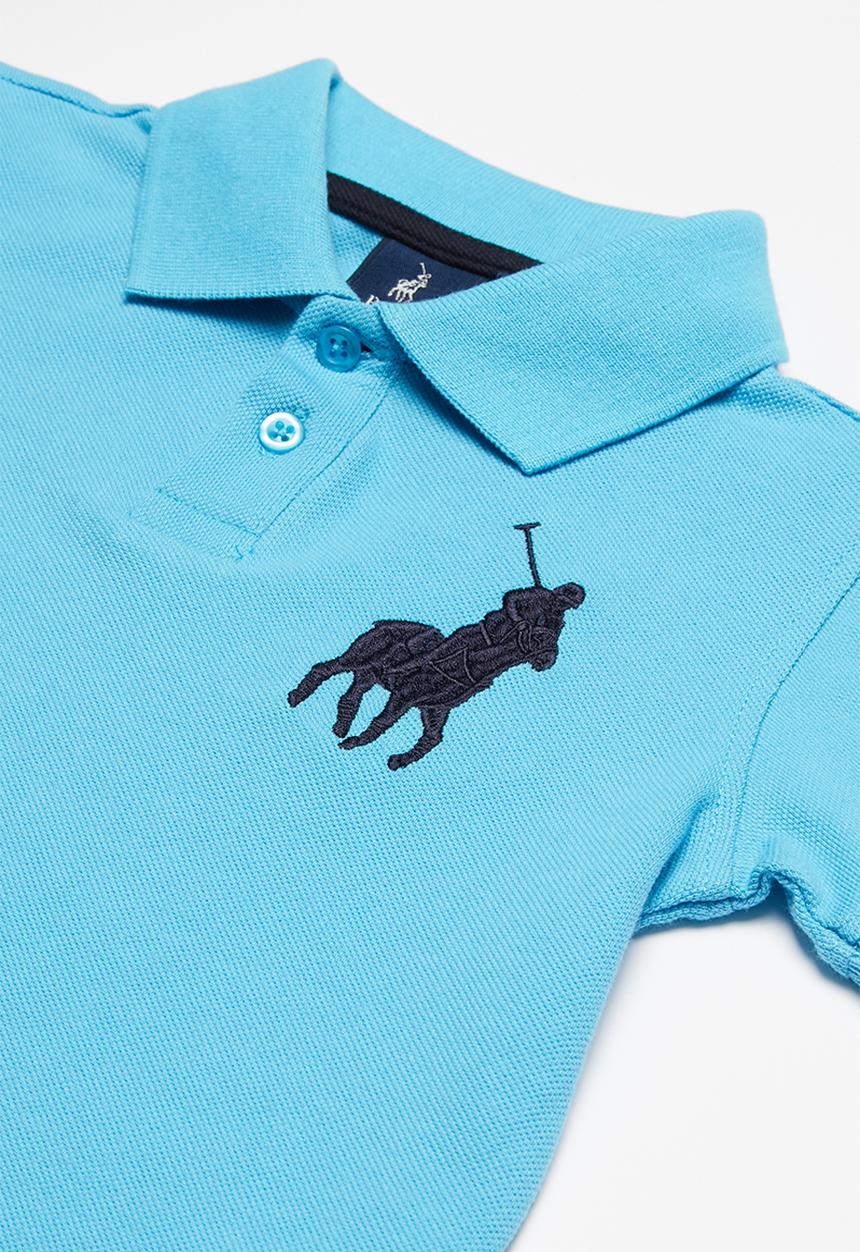 POLO - Boys austin short sleeve golfer - blue