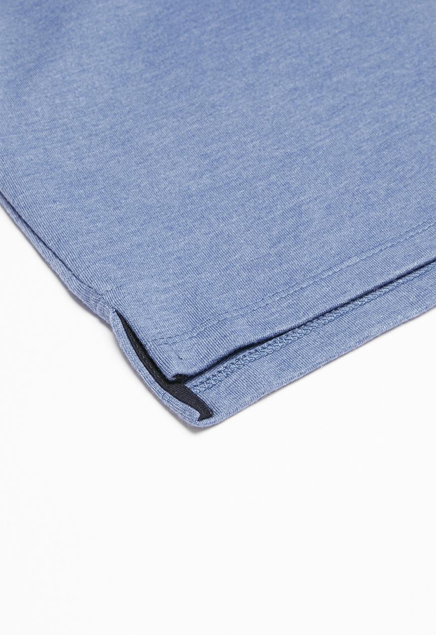 POLO - Boys Jason short sleeve hooded pullover - blue