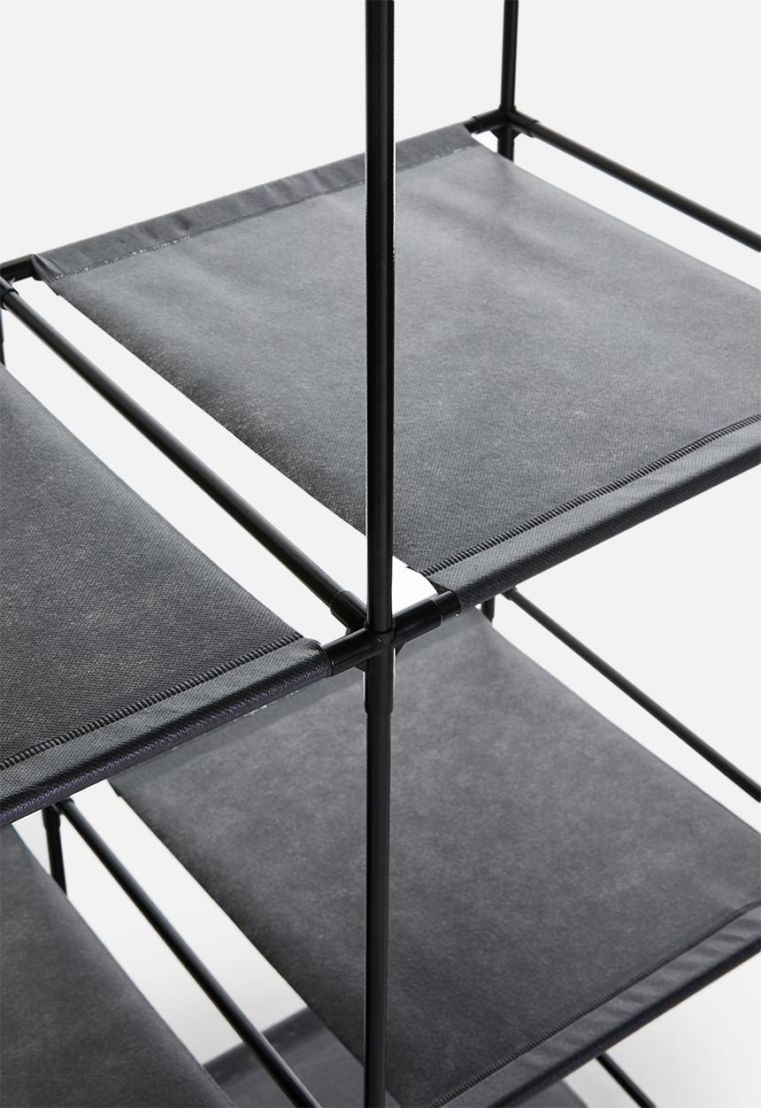 Storage Solutions - Double storage shelf - black