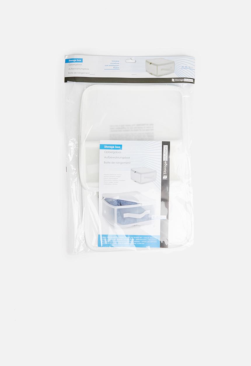Storage Solutions - Zipper storage box small - white