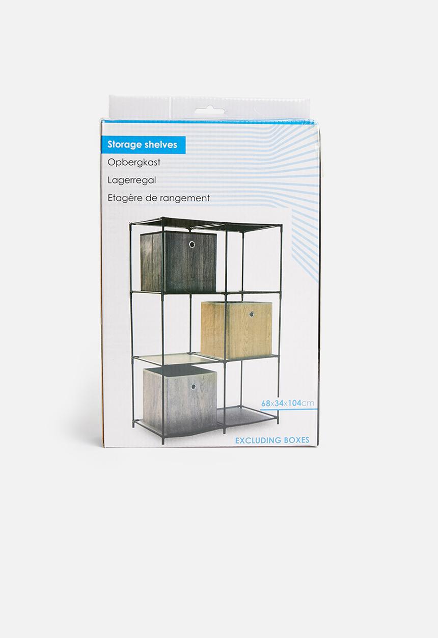 Storage Solutions - Double storage shelf - black