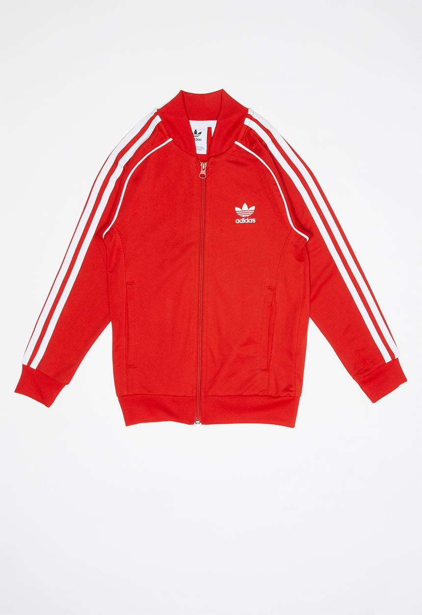 adidas Originals - Superstar top - red & white