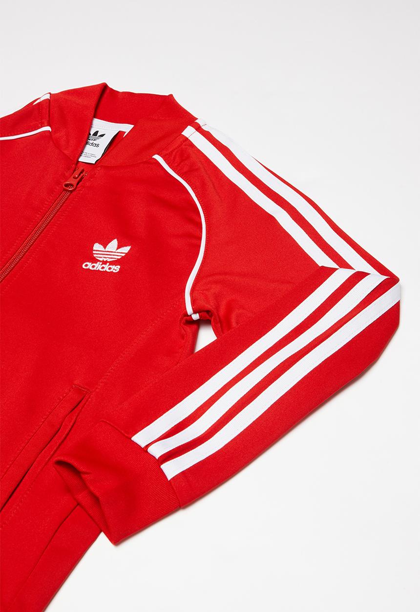 adidas Originals - Superstar top - red & white
