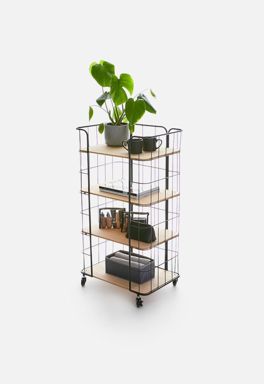 H&S - Metal display rack - black