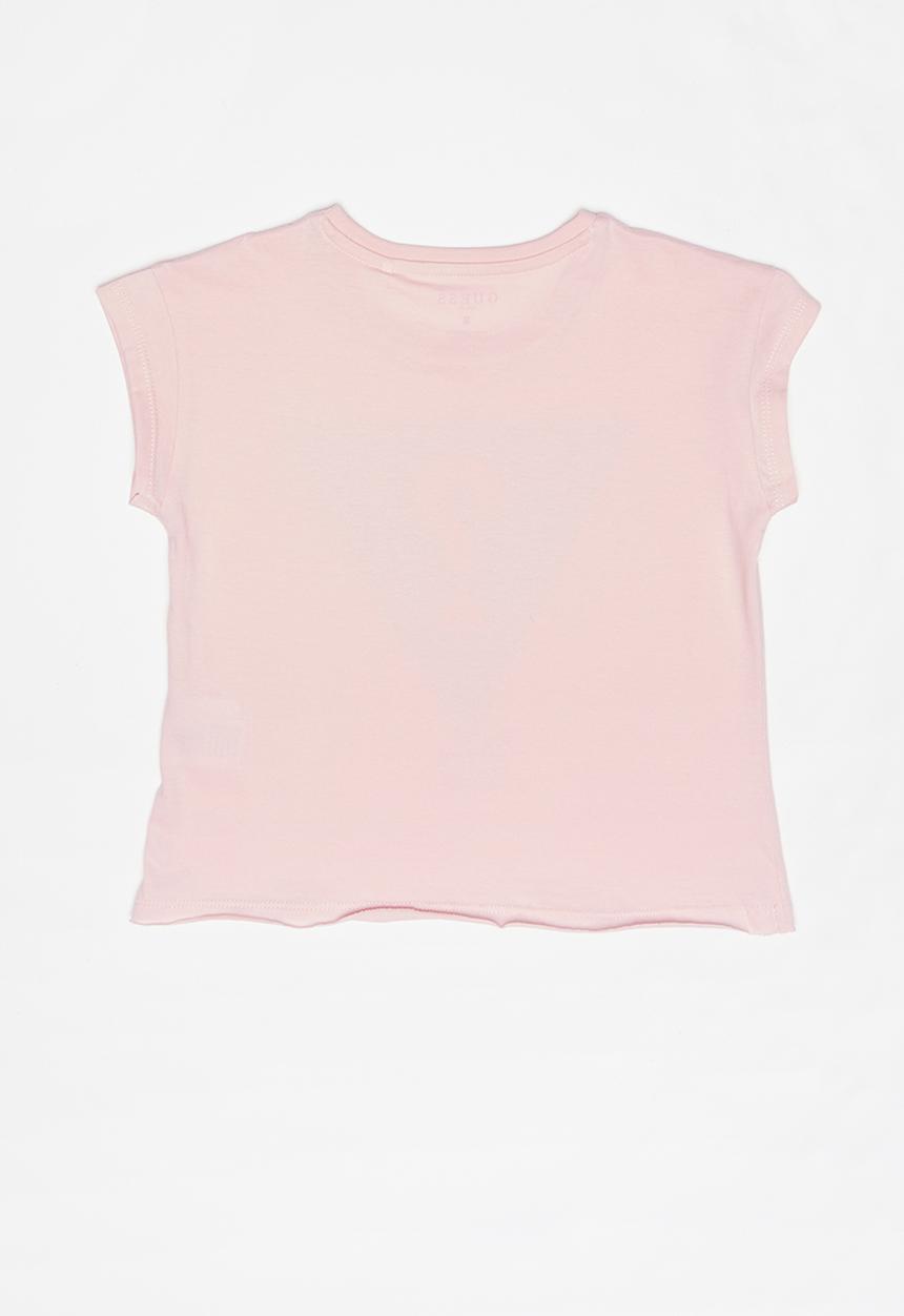GUESS - Teens short sleeve rainbow tri tee - pink