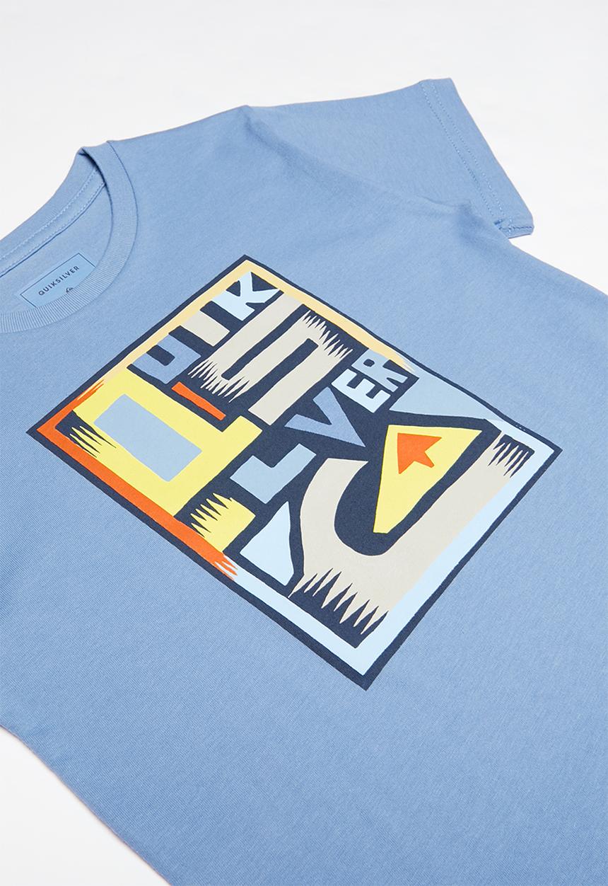 Quiksilver - Jumbled up short sleeve tee - blue