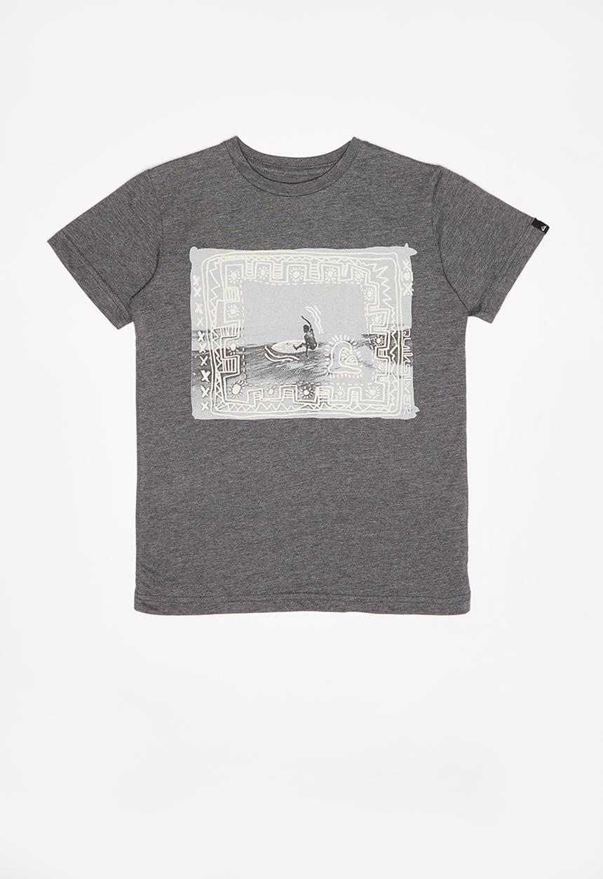 Quiksilver - Double threat short sleeve tee - charcoal