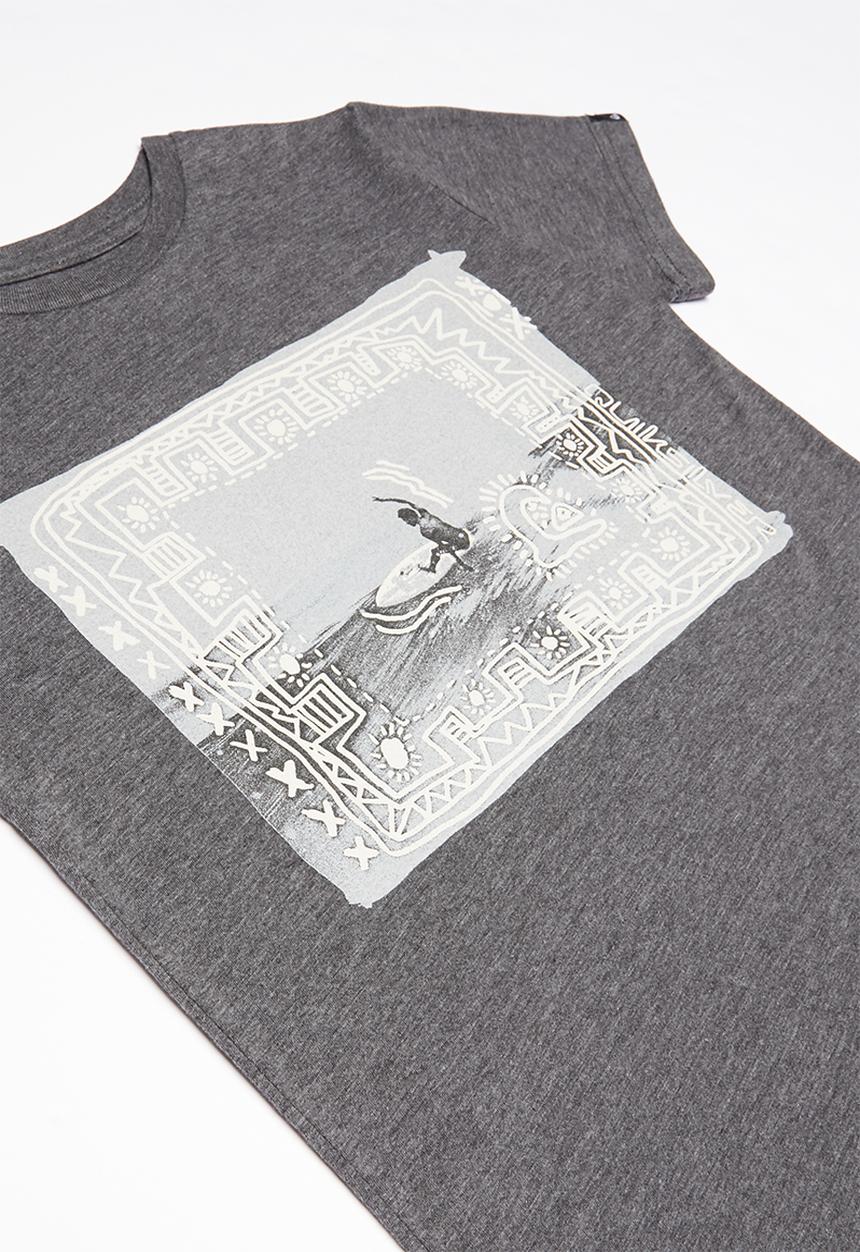 Quiksilver - Double threat short sleeve tee - charcoal