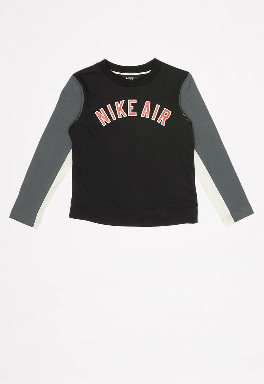 Nike - Long sleeve top - black & grey 