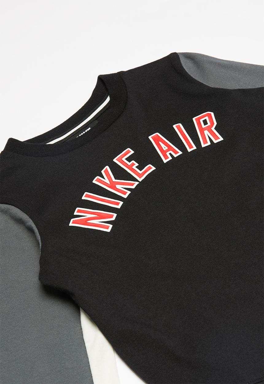Nike - Long sleeve top - black & grey 