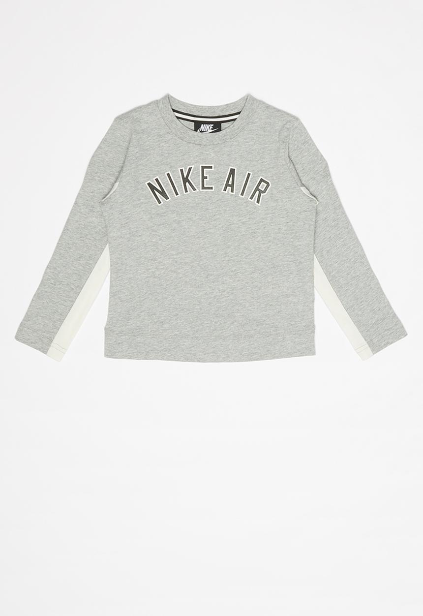 Nike - Long sleeve top - grey & white 