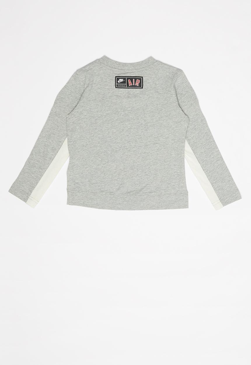 Nike - Long sleeve top - grey & white 