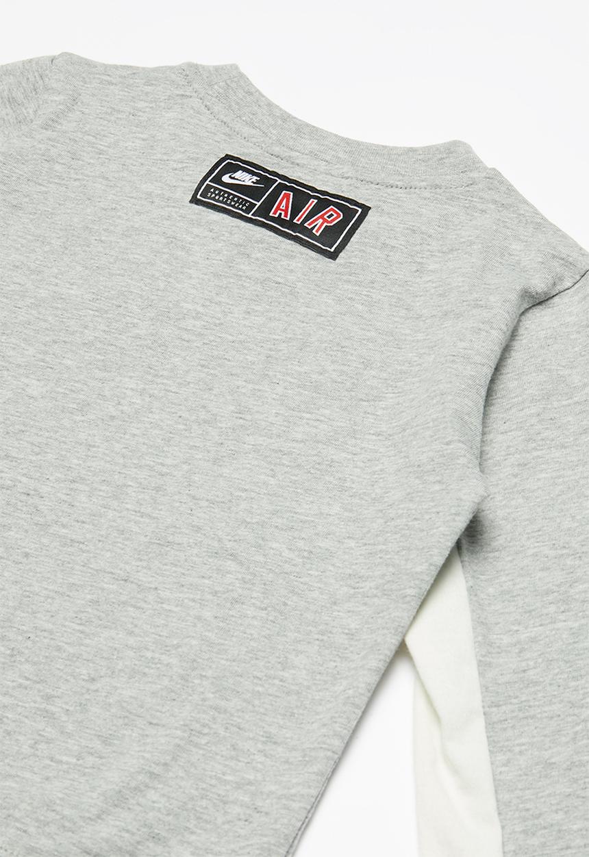 Nike - Long sleeve top - grey & white 