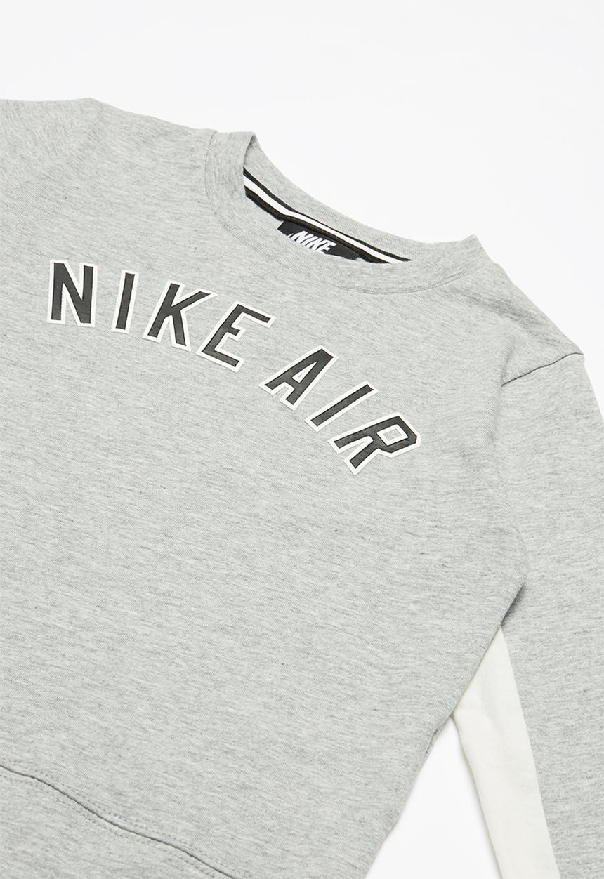 Nike - Long sleeve top - grey & white 