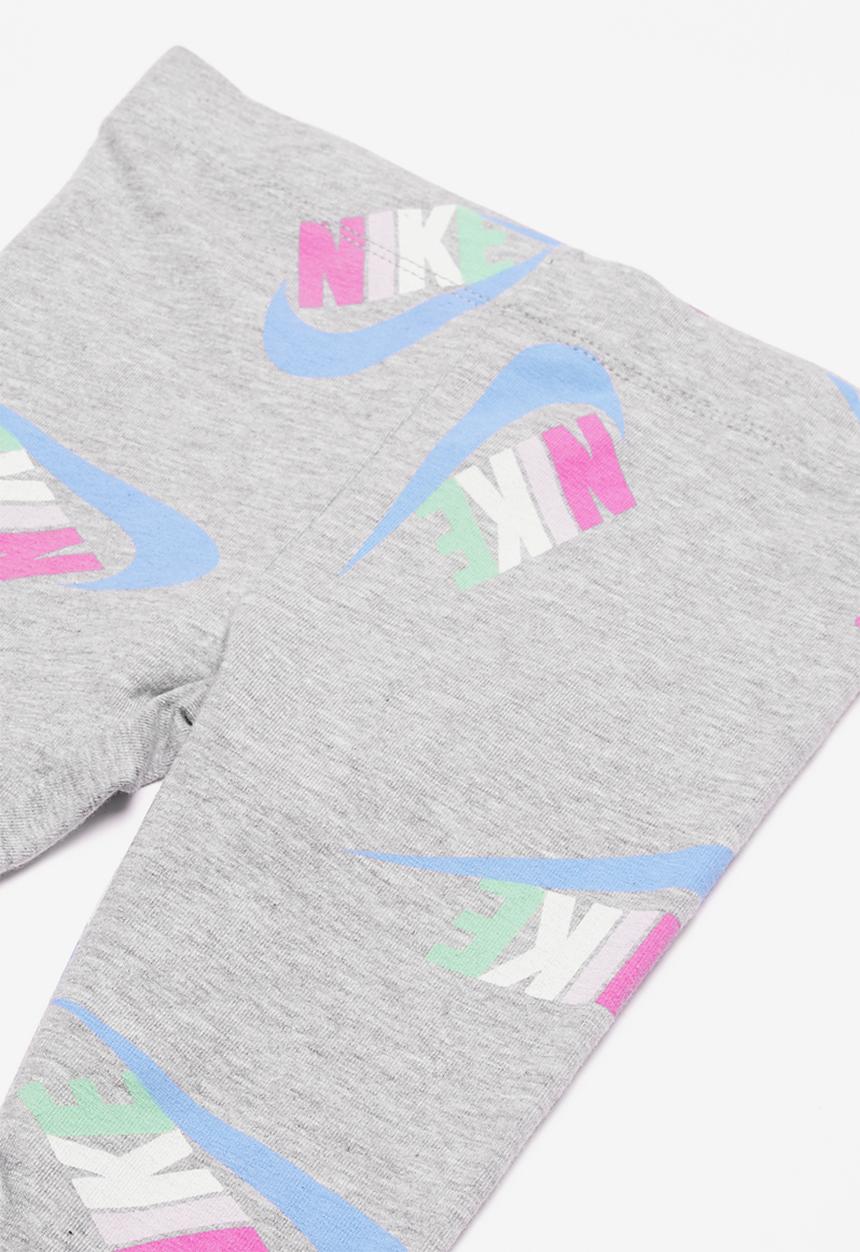 Nike - Toss tunic & tights set - grey & pink