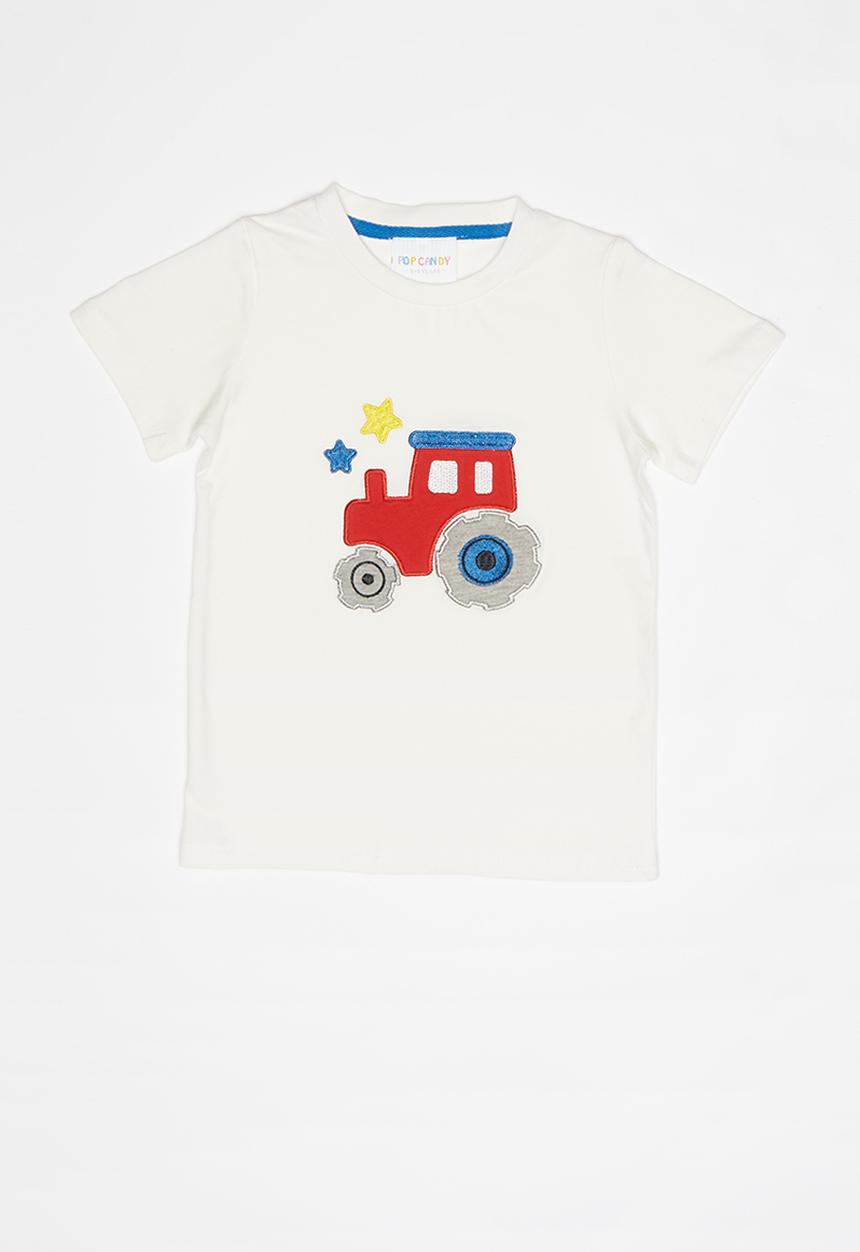 Pop Candy - Printed short sleeve tee - white