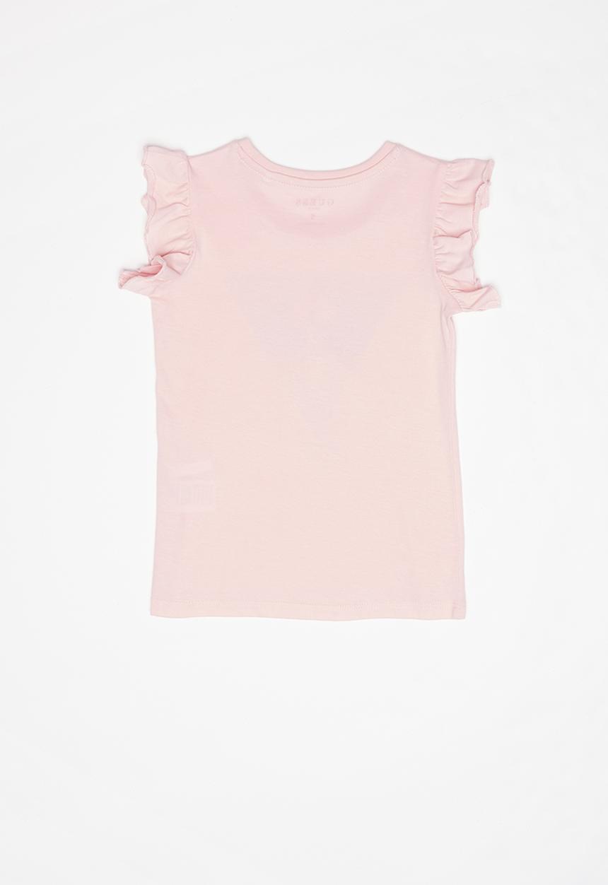 GUESS - Girls short sleeve rainbow tri tee - pink