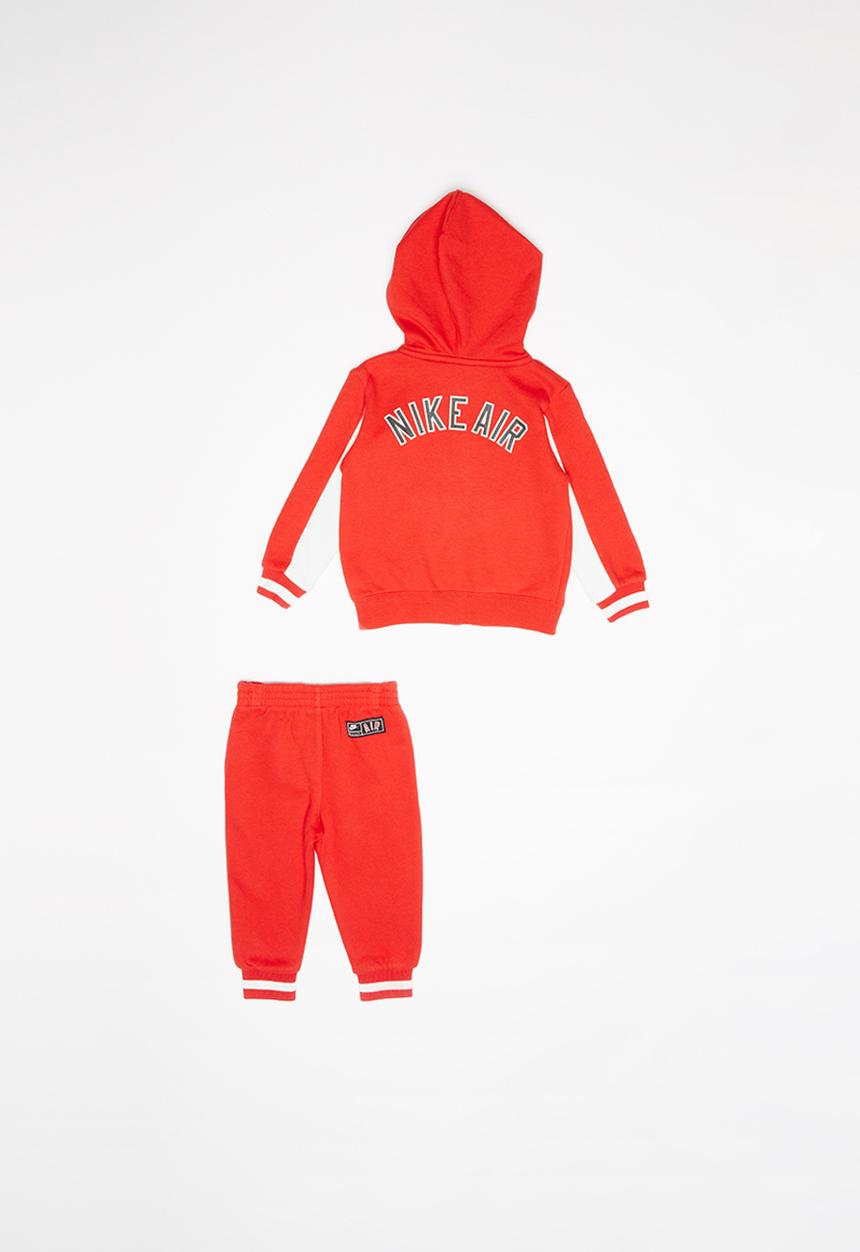 Nike - Nike air track top & jogger set - red & white
