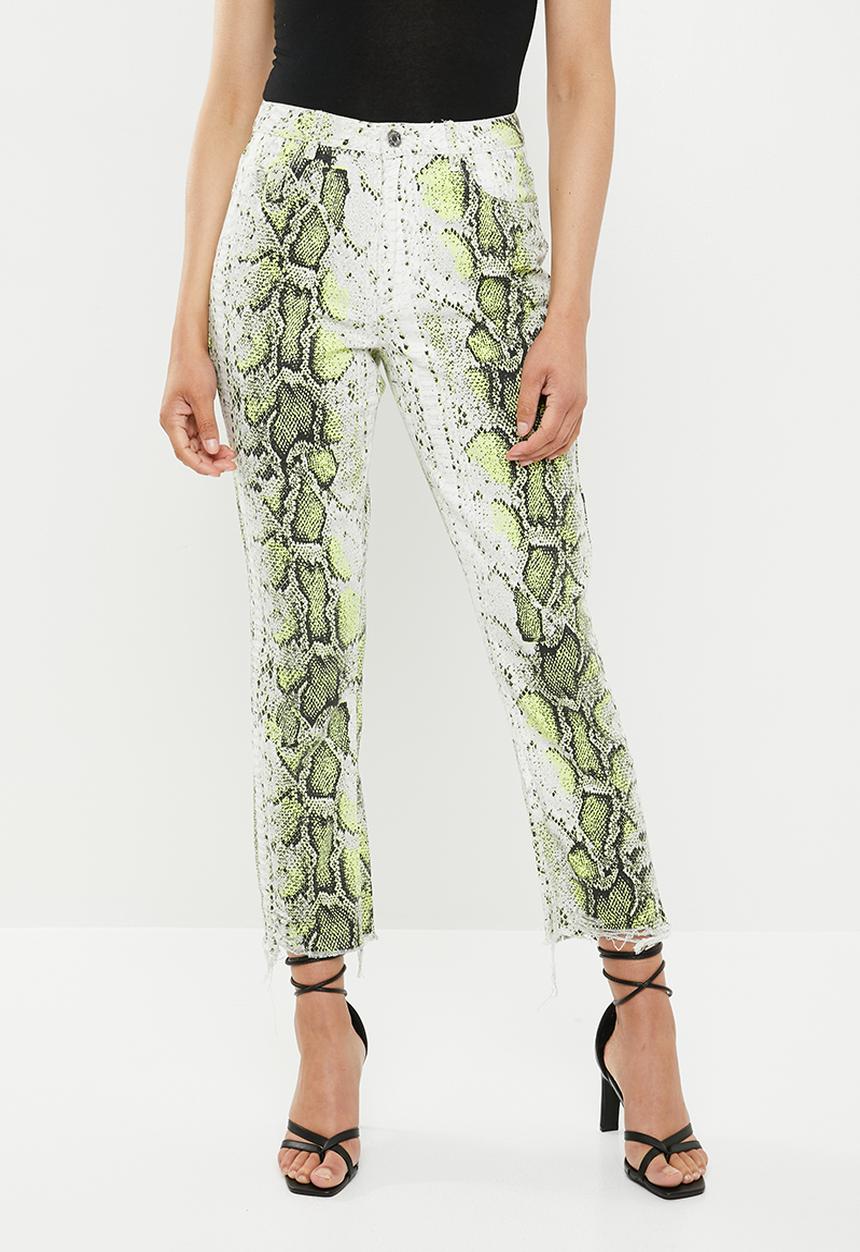 Missguided - Neon print wrath jean - multi 