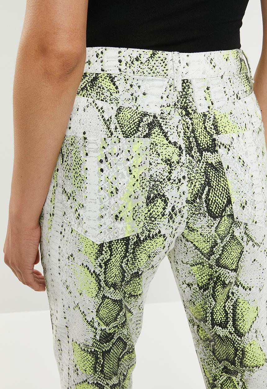 Missguided - Neon print wrath jean - multi 