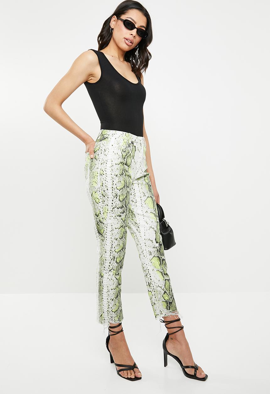 Missguided - Neon print wrath jean - multi 