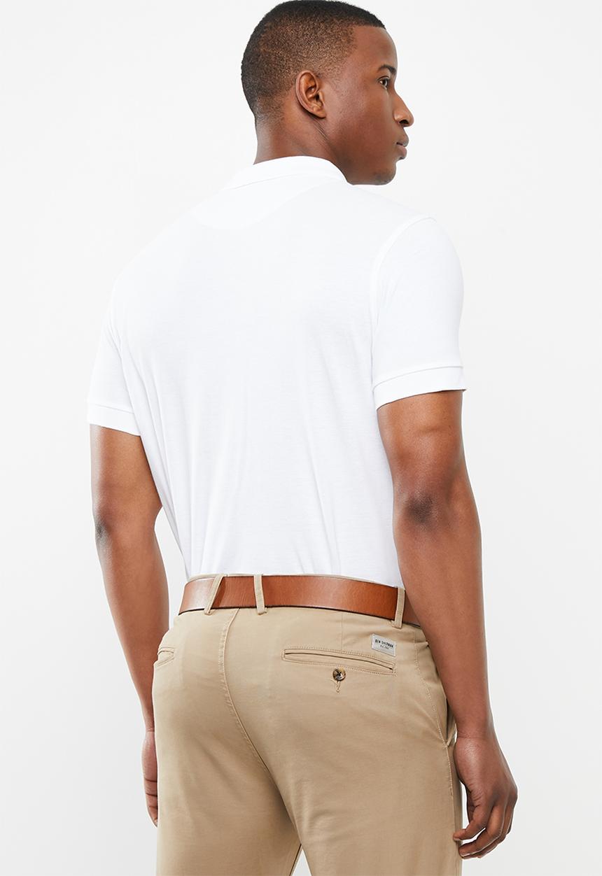 Pringle of Scotland - St Augustine short sleeve polo - white