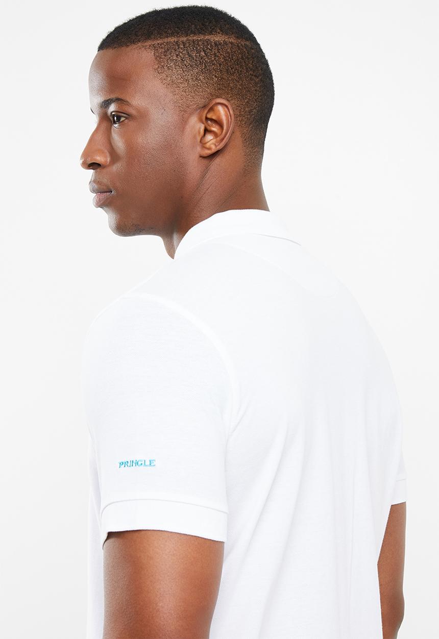 Pringle of Scotland - St Augustine short sleeve polo - white