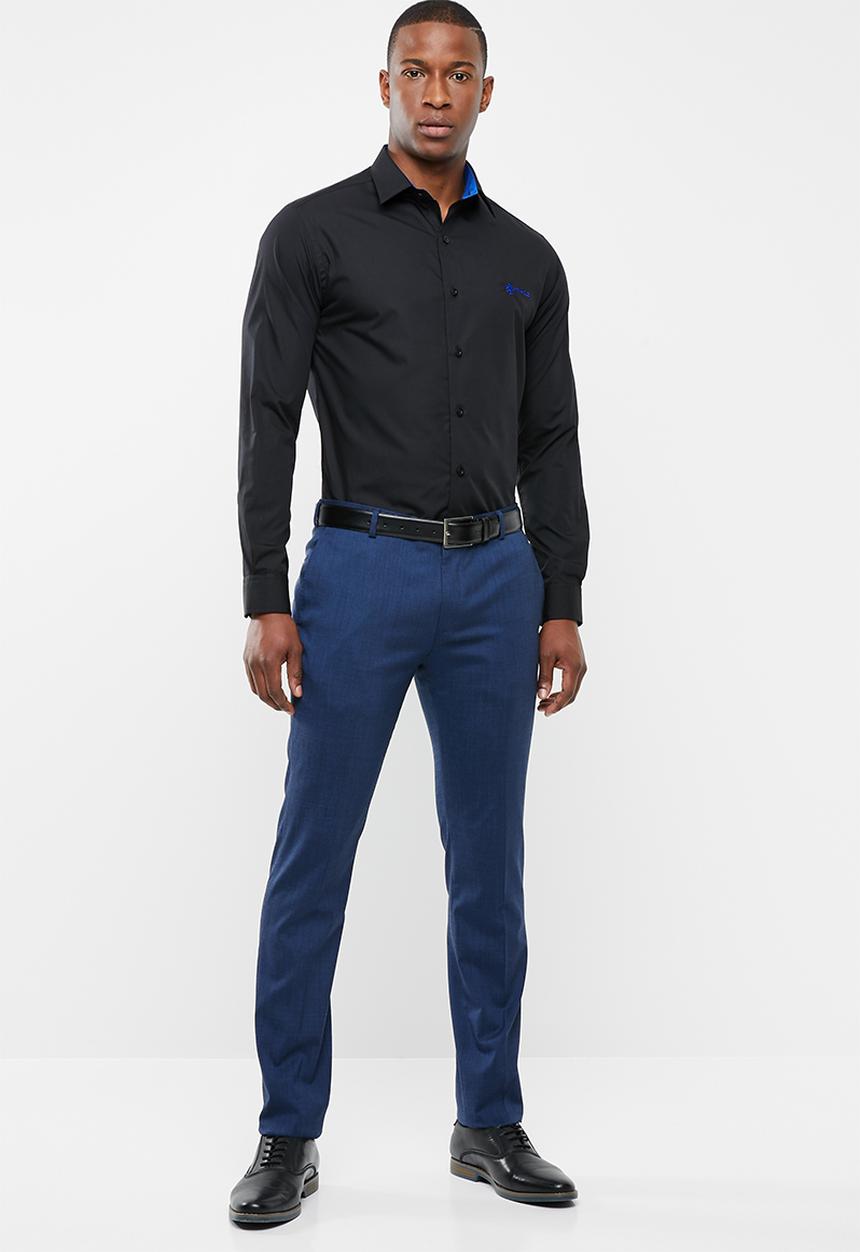 Pringle of Scotland - Mcneill long sleeve styled shirt - black