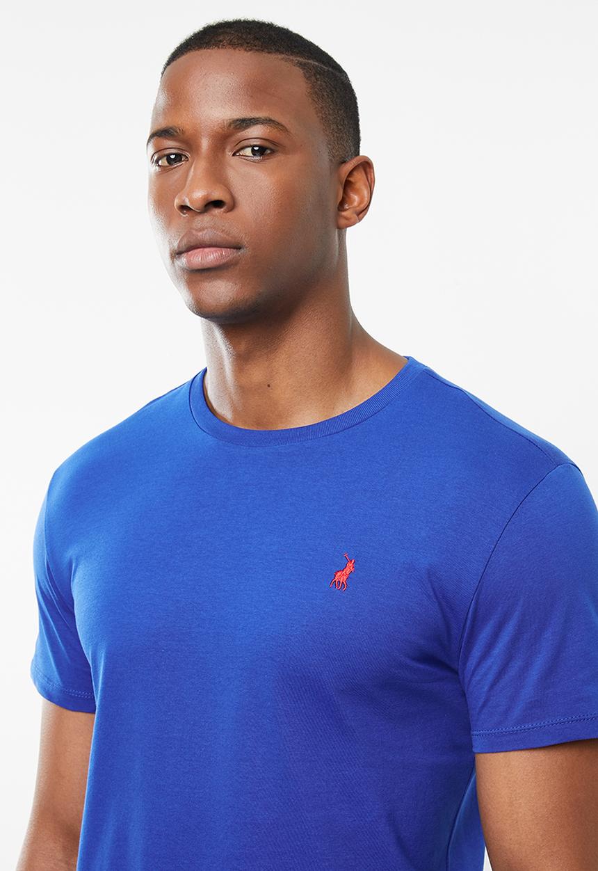 POLO - Lucas plain crew neck  - blue