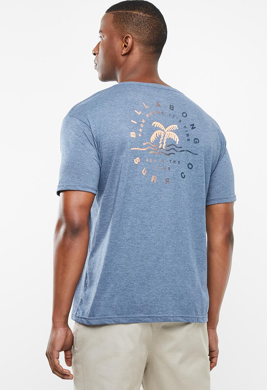 Billabong  - Where it's fine short sleeve tee - blue 