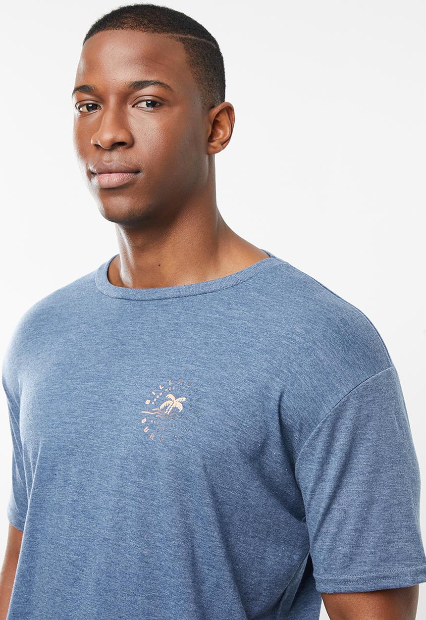 Billabong  - Where it's fine short sleeve tee - blue 